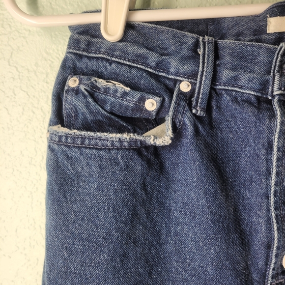 Grlfrnd Karolina Exposed Button Fly Blue Jeans REVOLVE - Picture 7 of 12